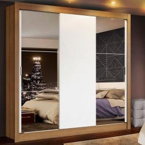 ROPERO MADESA MÓNACO 3 PUERTAS CORREDIZAS 2 ESPEJO