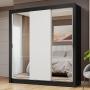 ROPERO CLÓSET MADESA 3 PUERTAS 2 ESPEJOS NB