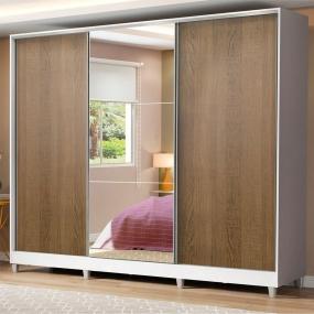 MADESA ROPERO CLÓSET MADESA ROYALE 3 PUERTAS 1 ESPEJO BM CP