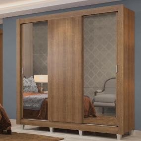 ROPERO MADESA LYON PLUS 3 PUERTAS CORREDIZAS 4C PIES M