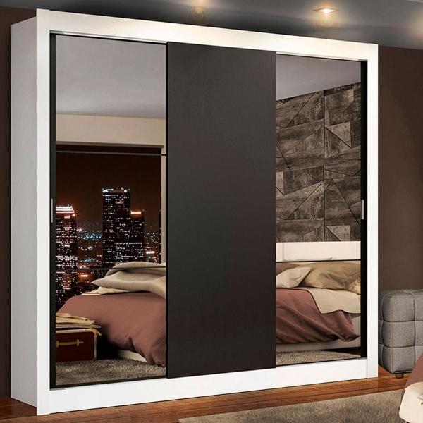 ROPERO MADESA LYON PLUS 3 PUERTAS CORREDIZAS 4C BLANCO