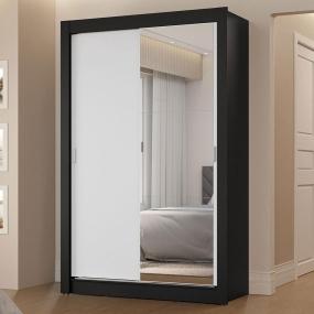 ROPERO CLÓSET MADESA VIVARE 2 PUERTAS 1 ESPEJO NB