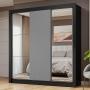 ROPERO CLÓSET MADESA 3 PUERTAS 2 ESPEJOS NG