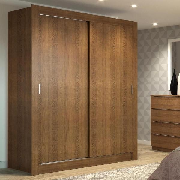 ROPERO MADESA DALLAS 2 PUERTAS CORREDIZAS 2C MARRÓN