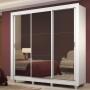 ROPERO MADESA LYON PLUS 3 PUERTAS CORREDIZAS E 4C PIES