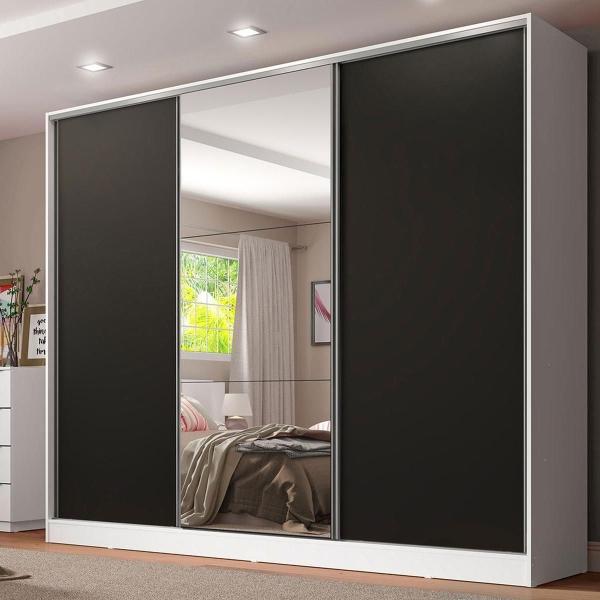 ROPERO CLÓSET MADESA ROYALE 3 PUERTAS 1 ESPEJO BN