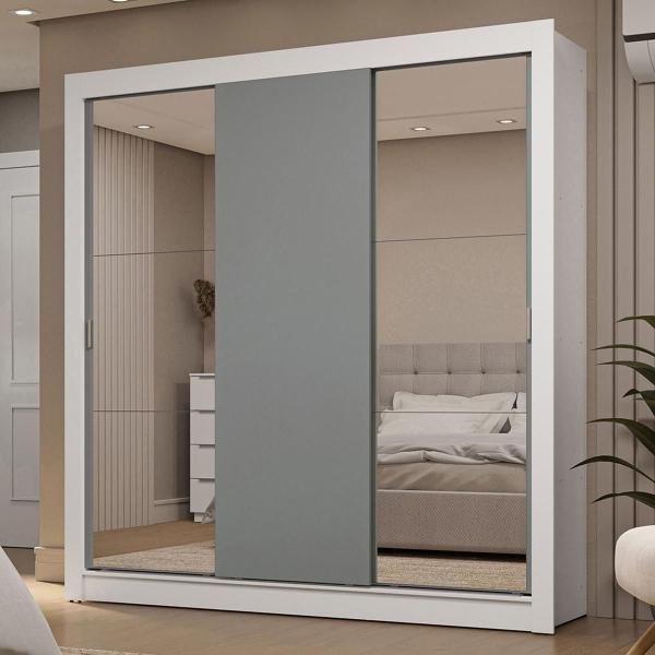 ROPERO CLÓSET MADESA 3 PUERTAS 2 ESPEJOS BG 01