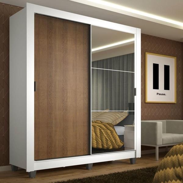 ROPERO MADESA DENVER 2 PUERTAS CORREDIZAS CON ESPEJO