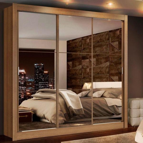 ROPERO MADESA LYON PLUS 3 PUERTAS 4 CAJONES ESPEJOS