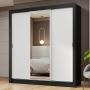 ROPERO CLÓSET MADESA 3 PUERTAS 1 ESPEJO NB