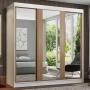 ROPERO CLÓSET MADESA RENO 3 PUERTAS ESPEJOS MB