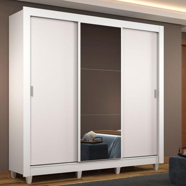 ROPERO MADESA MÓNACO 3 PUERTAS CON ESPEJOS Y PIES