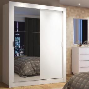 MADESA ROPERO MADESA DENVER 2 PUERTAS ESPEJO BLANCO