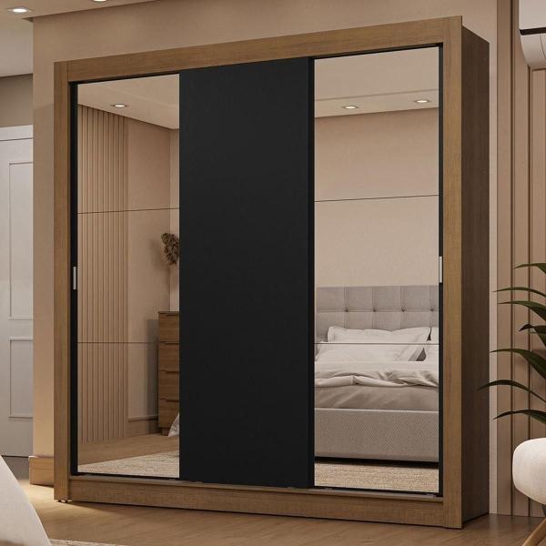 ROPERO CLÓSET MADESA 3 PUERTAS 2 ESPEJOS MN 01