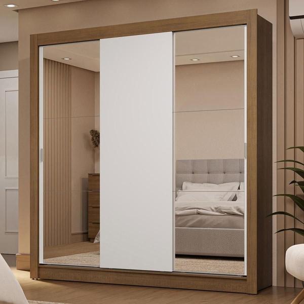 ROPERO CLÓSET MADESA 3 PUERTAS 2 ESPEJOS MB 01