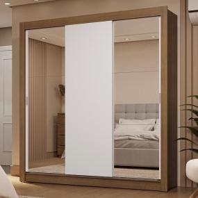 ROPERO CLÓSET MADESA 3 PUERTAS 2 ESPEJOS MB 01
