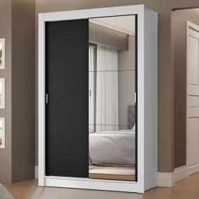 ROPERO CLÓSET MADESA VIVARE 2 PUERTAS 1 ESPEJO BN