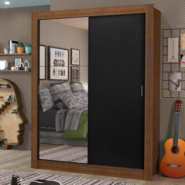 ROPERO MADESA DALLAS PLUS 2 PUERTAS CORREDIZAS MARRÓN