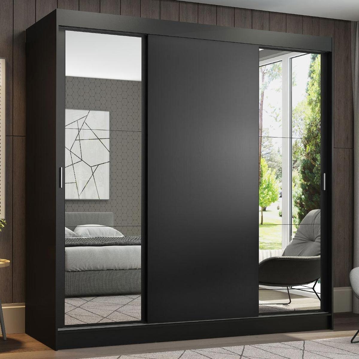 Ropero madesa reno 3 puertas corredizas espejos