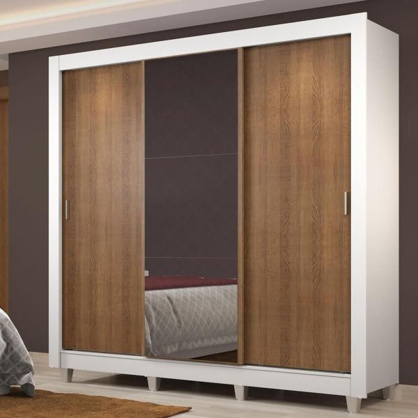 ROPERO MADESA LYON PLUS 3 PUERTAS E 4C PIES BLANCO 01