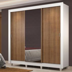 ROPERO MADESA LYON PLUS 3 PUERTAS E 4C PIES BLANCO 01