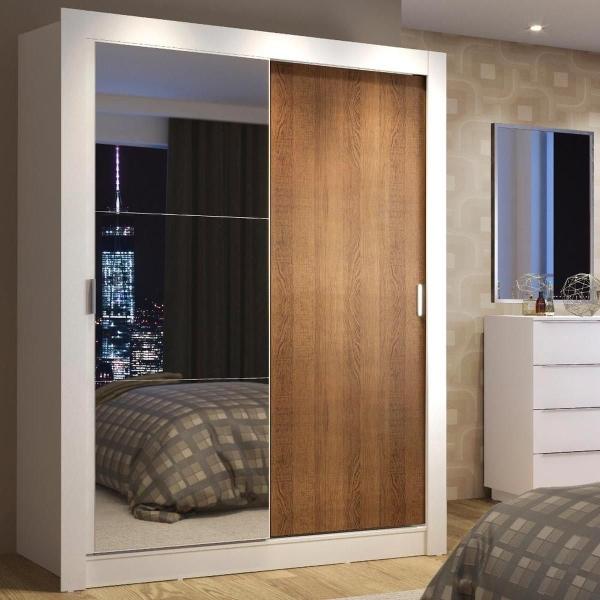 ROPERO MADESA DENVER 2 PUERTAS CORREDIZAS E BLANCO