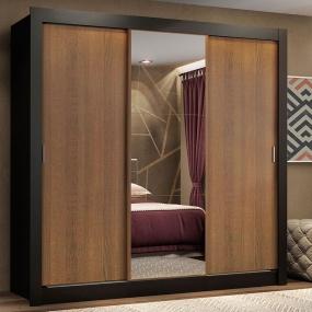 ROPERO MADESA LYON PLUS 3 PUERTAS 1 ESPEJO 4 CAJONES