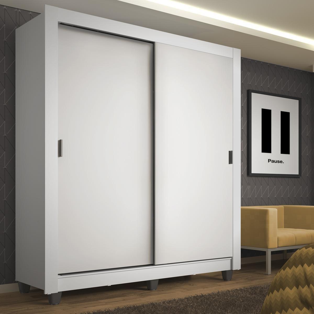 Ropero madesa denver 2 puertas corredizas marrón