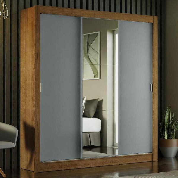ROPERO CLÓSET MADESA MÓNACO 3 PUERTAS 1 ESPEJO MG