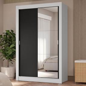 ROPERO CLÓSET MADESA VIVARE PLUS 2 PUERTAS 1 ESPEJO BN