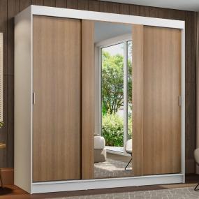 ROPERO CLÓSET MADESA RENO 3 PUERTAS 1 ESPEJO BM