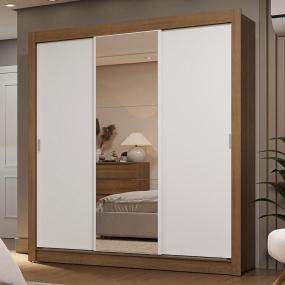 ROPERO CLÓSET MADESA 3 PUERTAS 1 ESPEJO MB 01