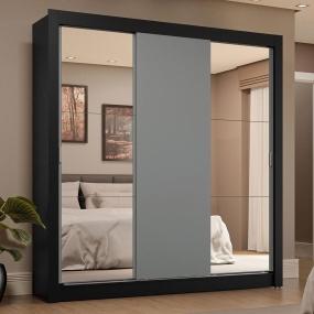 ROPERO CLÓSET MADESA 3 PUERTAS 2 ESPEJOS NG 02