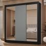 ROPERO CLÓSET MADESA 3 PUERTAS 2 ESPEJOS NG 01