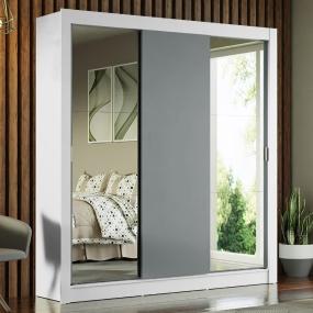 MADESA ROPERO CLÓSET MADESA MÓNACO 3 PUERTAS 2 ESPEJOS BG