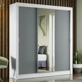 MADESA ROPERO CLÓSET MADESA MÓNACO 3 PUERTAS 1 ESPEJO BG