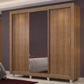 ROPERO MADESA LYON PLUS 3 PUERTAS E 4C PIES MARRÓN