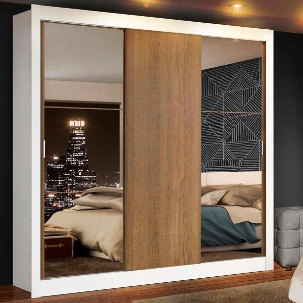 ROPERO MADESA MÓNACO 3 PUERTAS CORREDERAS 2 ESPEJO