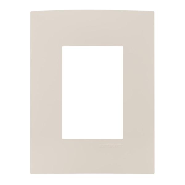 PLACA DE PARED DE 3 MÓDULOS BEIGE TAUPE