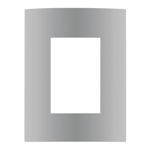 PLACA DE PARED DE 3 MÓDULOS GRIS