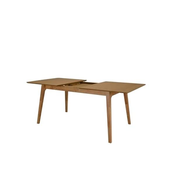 JUEGO DE COMEDOR EXTENSIBLE LIMA DE MADERA DE ROBLE CON 4 SILLAS TAPIZADAS GRIS OSCURO