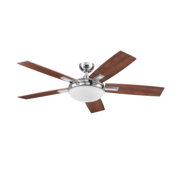 VENTILADOR ALTANO NIQUEL 2 LUCES 5 ASPAS SEQUOIA 52PG COOLFAN