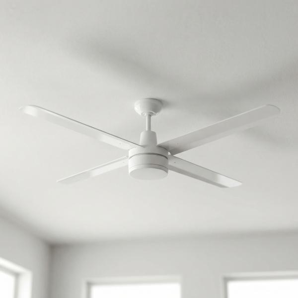 VENTILADOR DE TECHO RAFAGA 56" PARA EXTERIOR CON LED INTEGRADO BLANCO