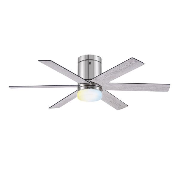 VENTILADOR DE TECHO EOLO 44" PARA INTERIOR CON LED INTEGRADO NÍQUEL