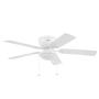 VENTILADOR DE TECHO LOW PROFILE 52" PARA INTERIOR CON LED INTEGRADO BLANCO