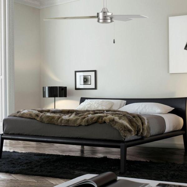 VENTILADOR DE TECHO BORA 52" PARA EXTERIOR NÍQUEL