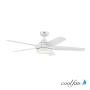 VENTILADOR DE TECHO FUJI 52" PARA EXTERIOR CON LED INTEGRADO BLANCO