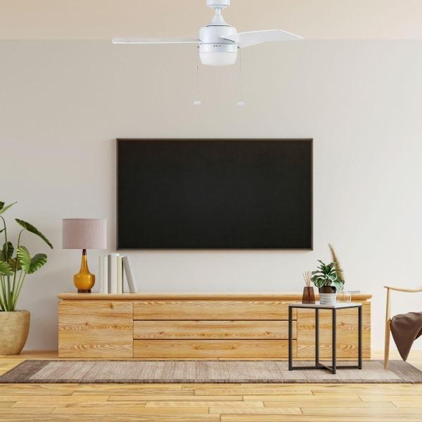 VENTILADOR DE TECHO 44" BARCADERO PARA INTERIOR CON LED INTEGRADO BLANCO