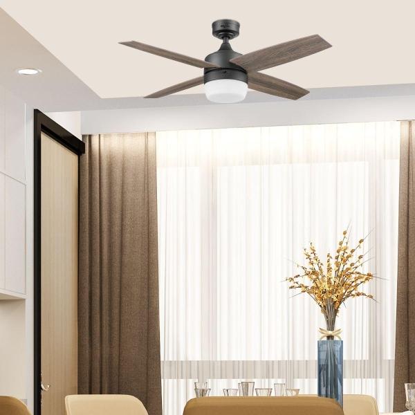 VENTILADOR DE TECHO BELA 44" PARA INTERIOR CON LED INTEGRADO CAFÉ