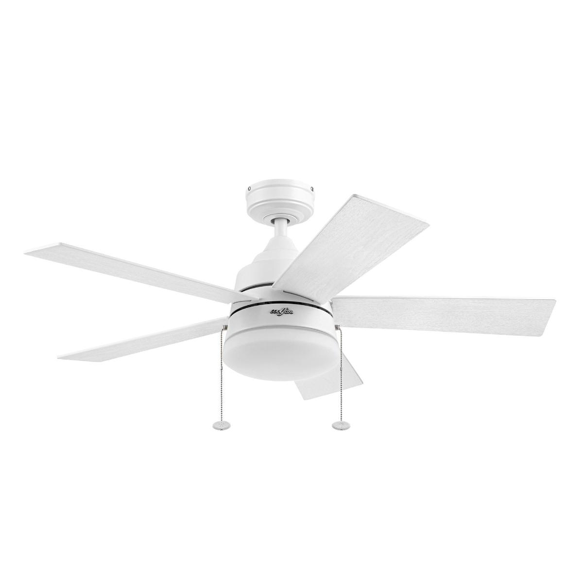 Ventilador de techo cefiro 44" para exterior con led integrado blanco